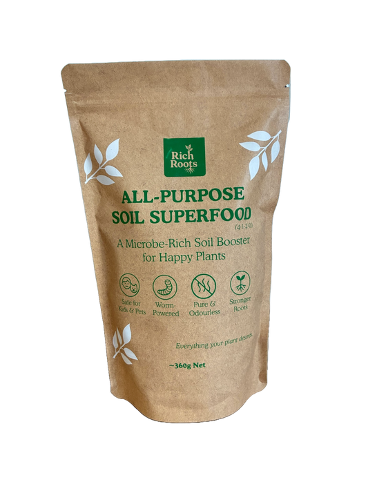 Mealworm Frass Fertiliser – Large Garden Pouch 360g